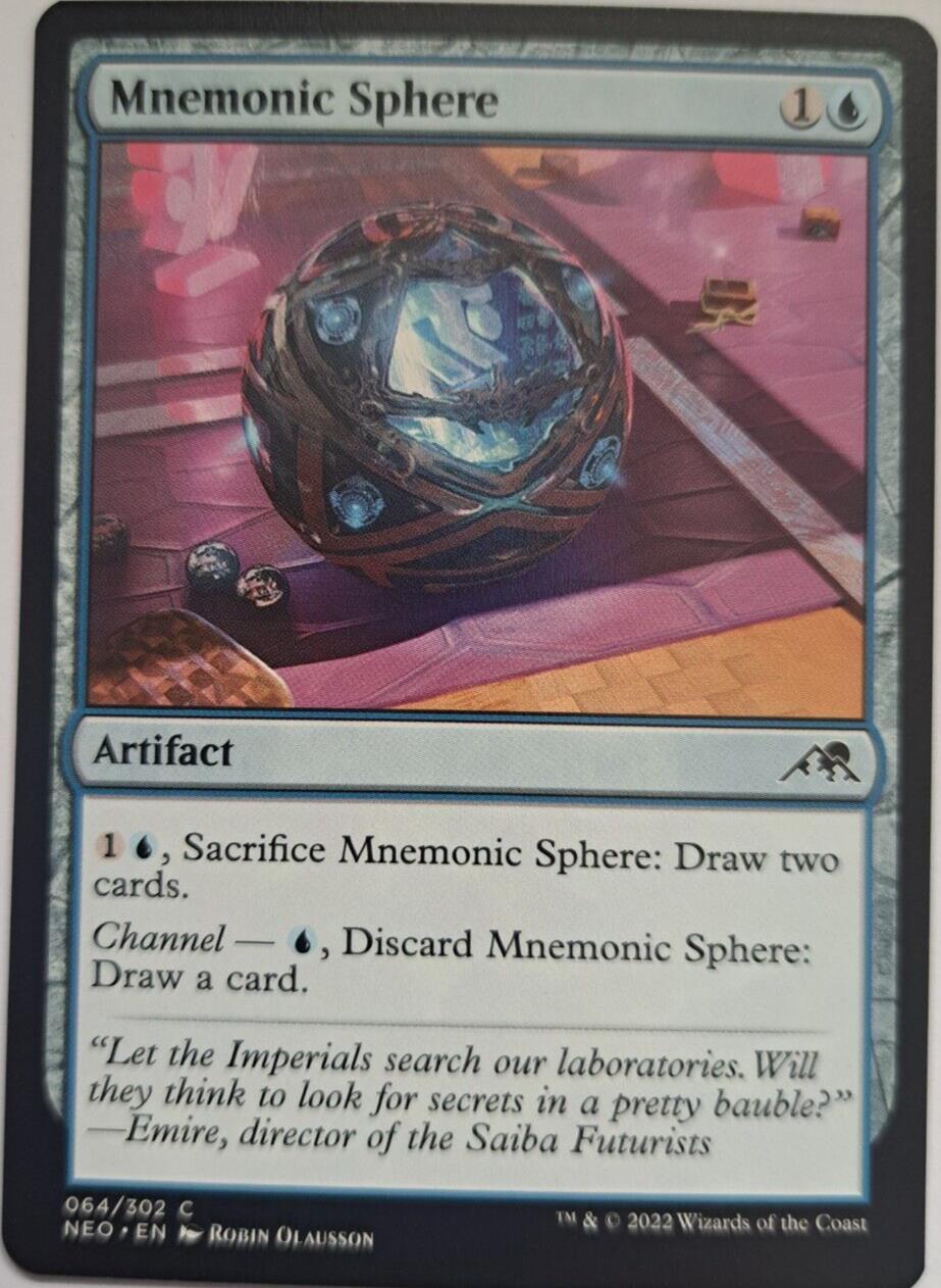 Mnemonic Sphere - Kamigawa: Neon Dynasty - MTG