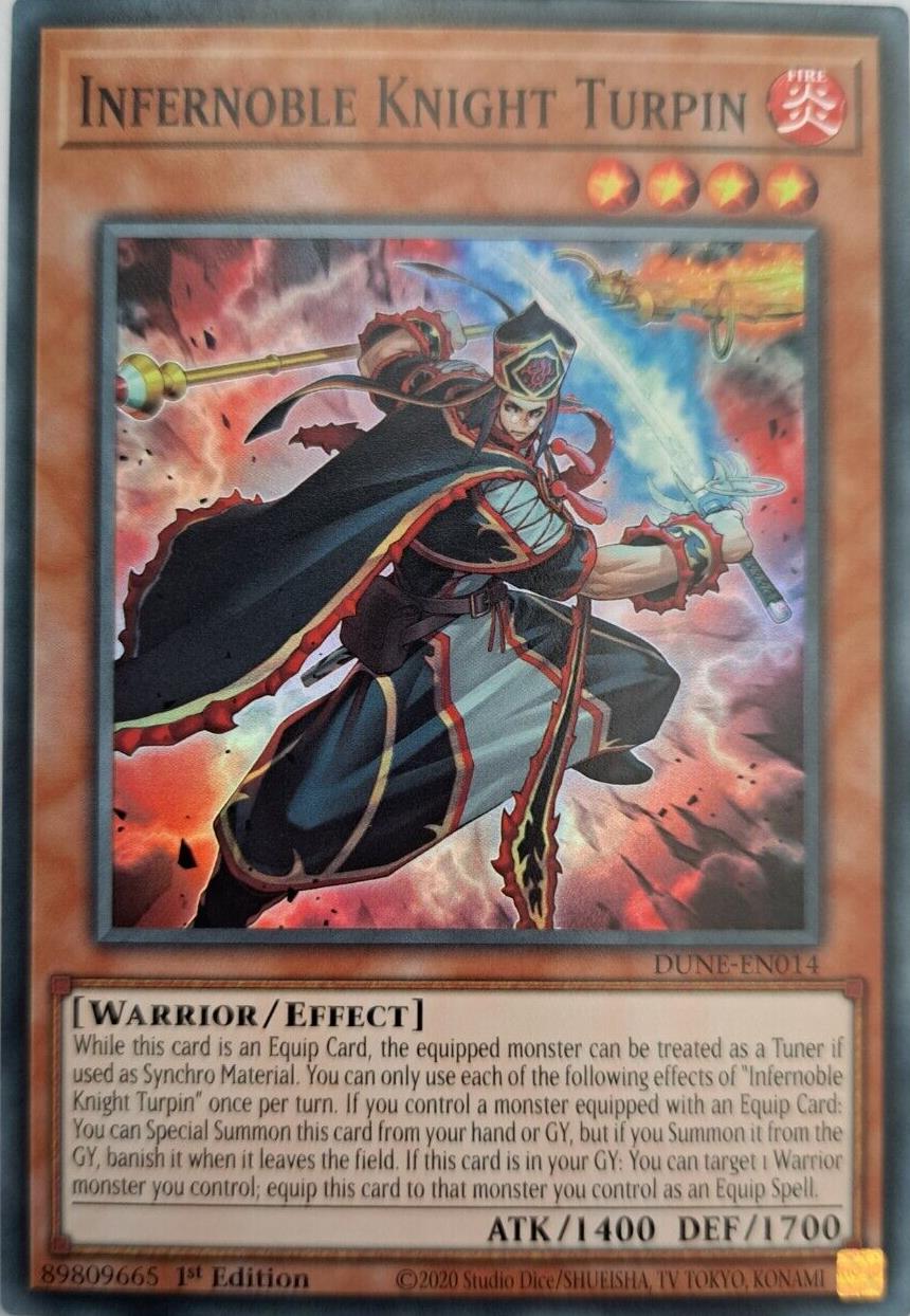Infernoble Knight Turpin - DUNE-EN014 - Super Rare - YuGiOh