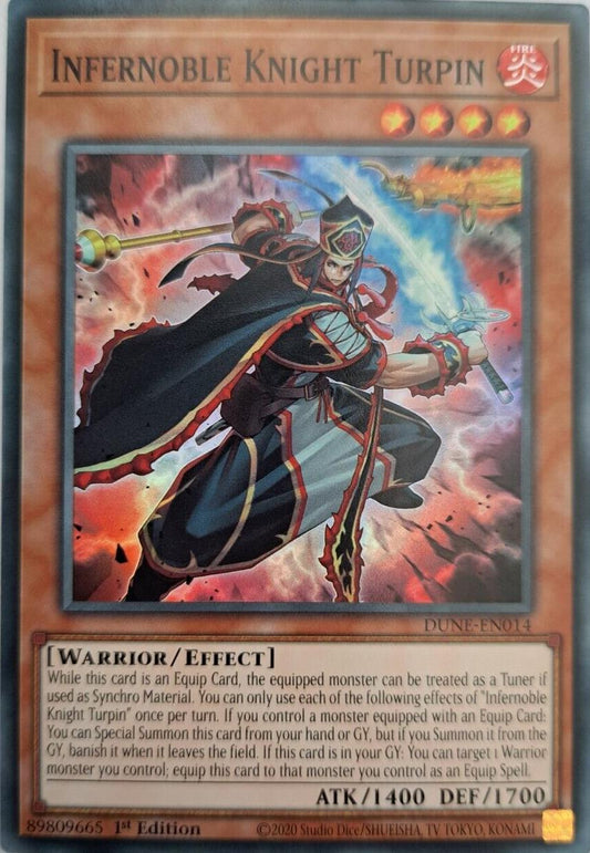 Infernoble Knight Turpin - DUNE-EN014 - Super Rare - YuGiOh
