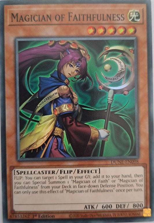 Magician Of Faithfulness - DUNE-EN098 - Super Rare - YuGiOh