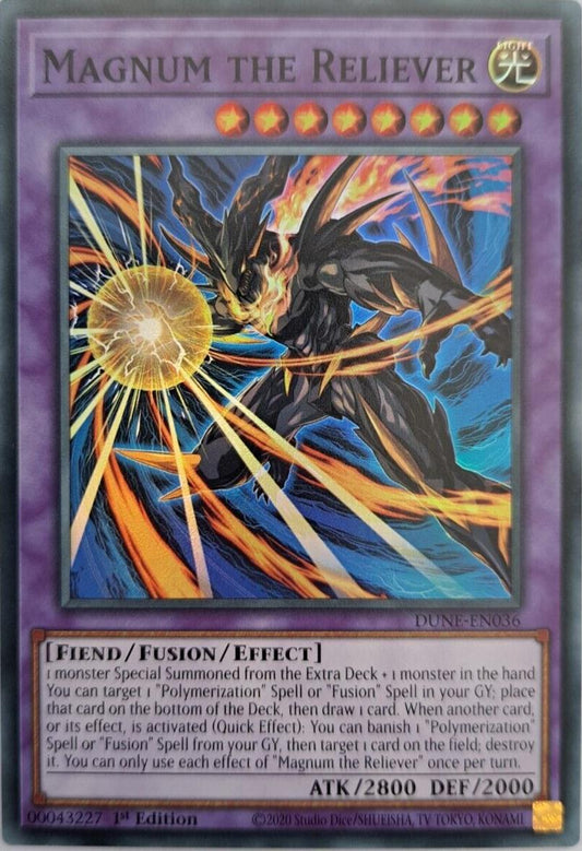 Magnum The Reliever - DUNE-EN036 - Super Rare - YuGiOh