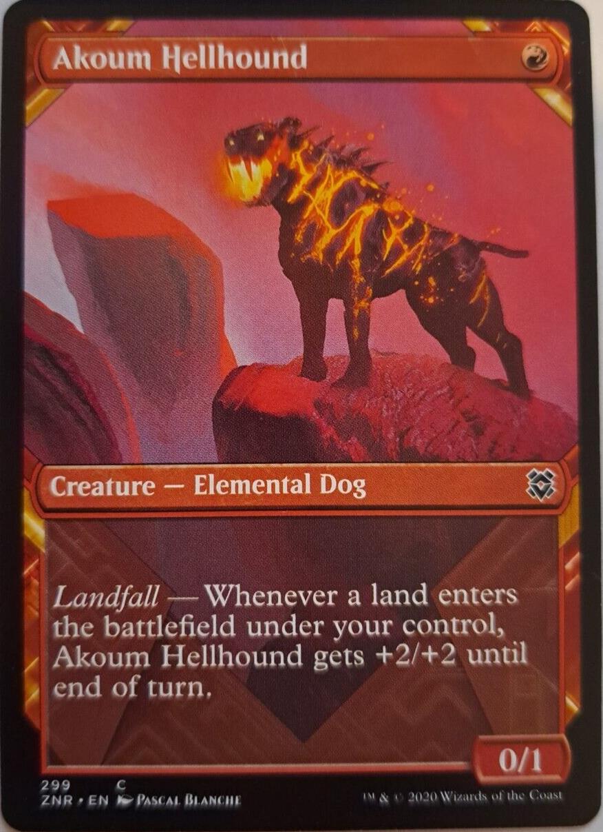 Akoum Hellhound (299) - Zendikar Rising - MTG