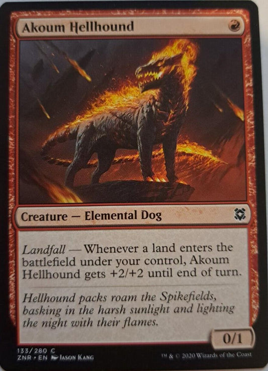 Akoum Hellhound - Zendikar Rising - MTG