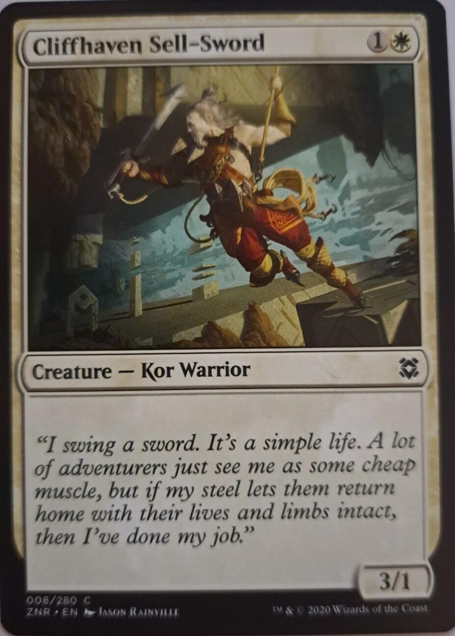 Cliffhaven Sell-Sword - Zendikar Rising - MTG