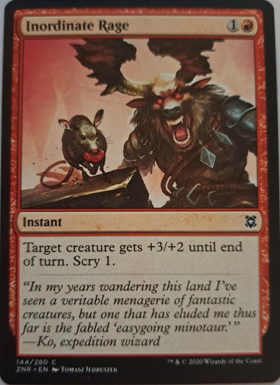 Inordinate Rage - Zendikar Rising - MTG