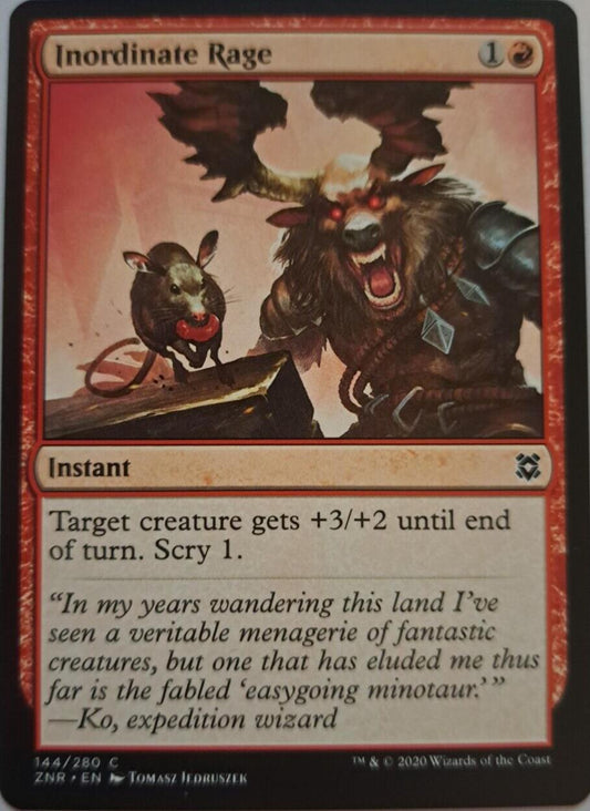 Inordinate Rage - Zendikar Rising - MTG