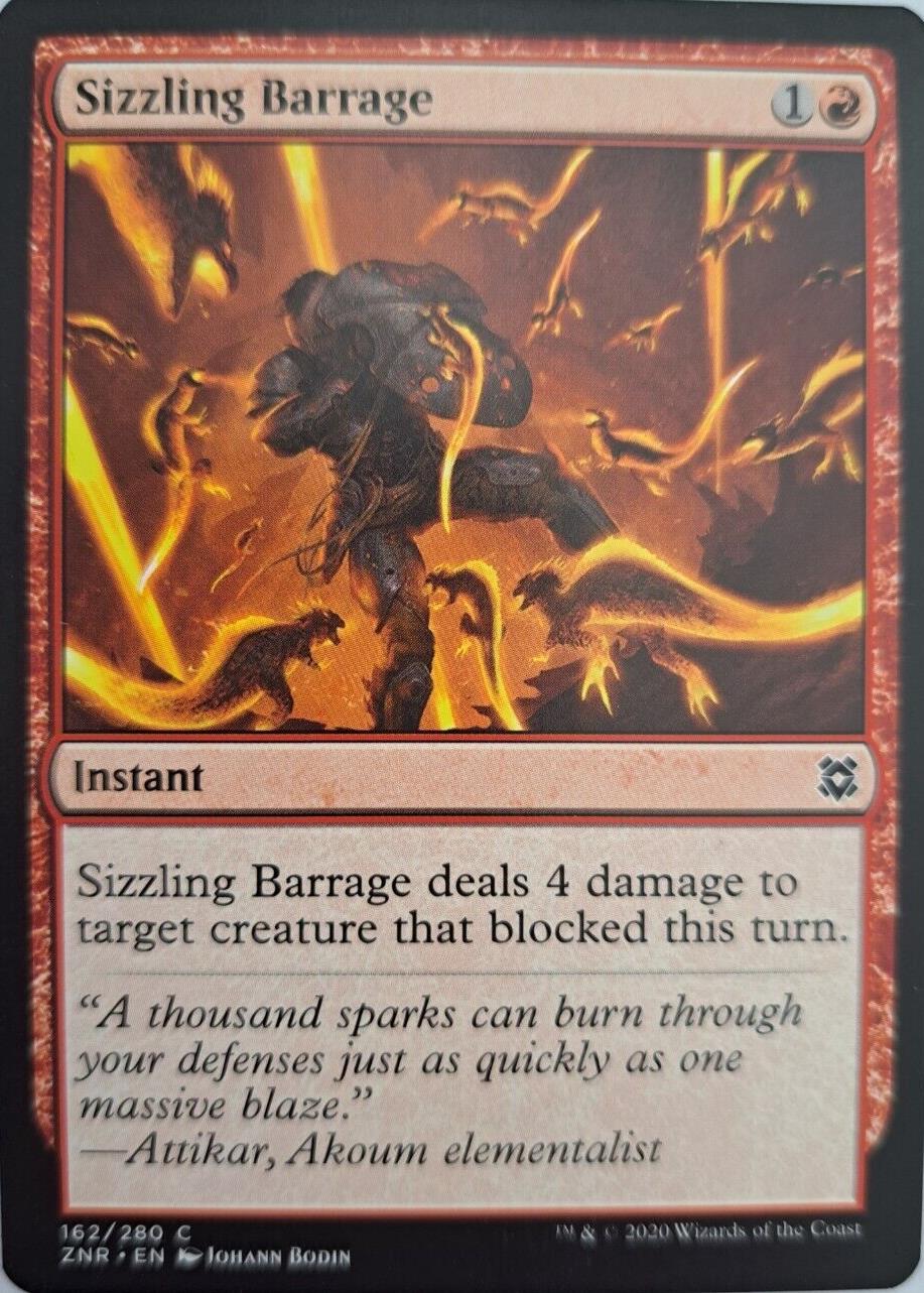 Sizzling Barrage - Zendikar Rising - MTG