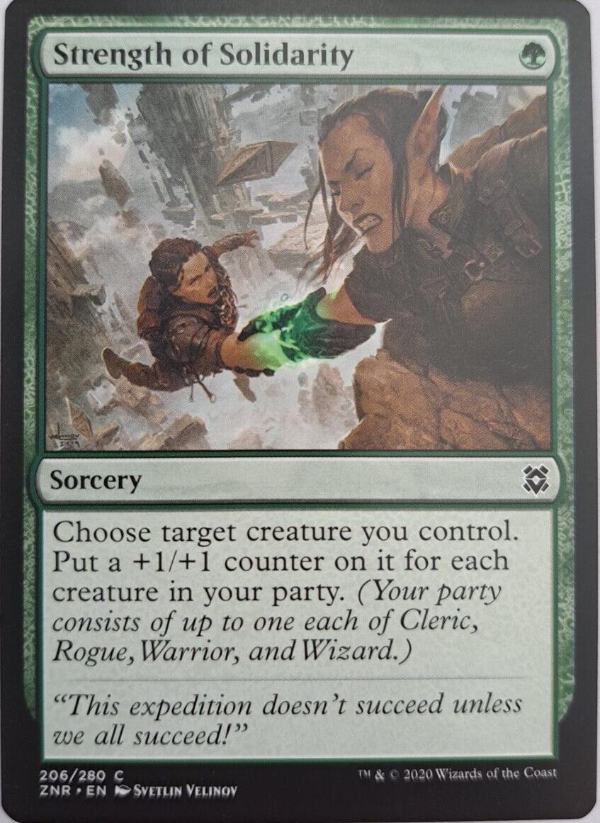 Strength Of solidarity - Zendikar Rising - MTG
