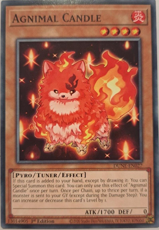 Agnimal Candle - DUNE-EN027 - Common - YuGiOh