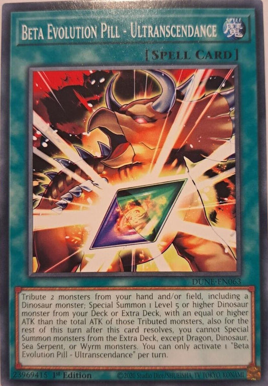 Beta Evolution Pill - Ultranscendance - DUNE-EN063 - Common - YuGiOh