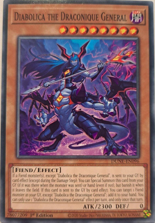 Diabolica The Dragonique General - DUNE-EN096 - Common - YuGiOh
