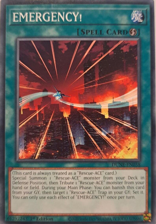 Emergency! - DUNE-EN058 - Common - YuGiOh