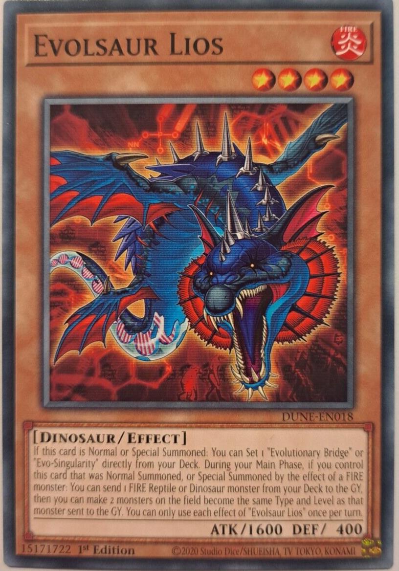 Evolsaur Lios - DUNE-EN018 - Common - YuGiOh