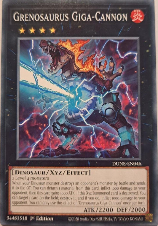 Grenosaurus Giga-Cannon - DUNE-EN046 - Common - YuGiOh