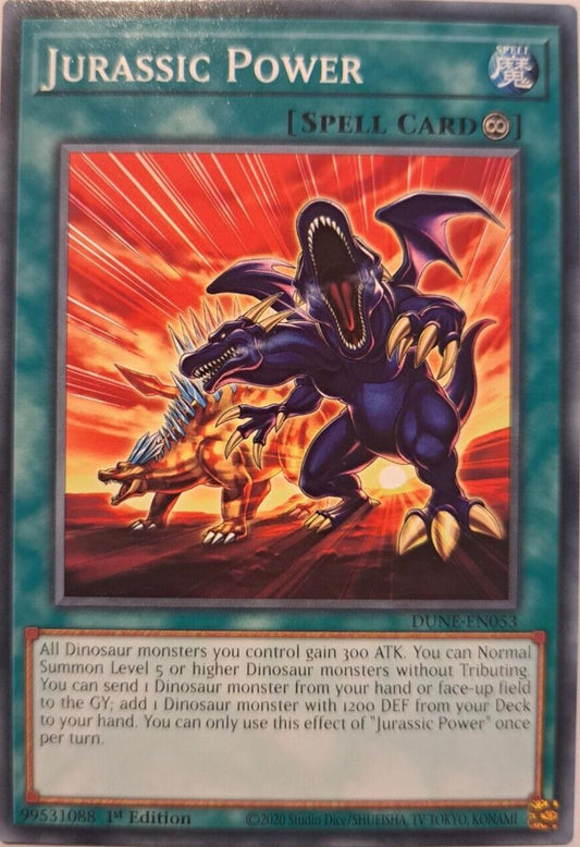 Jurassic Power - DUNE-EN053 - Common - YuGiOh