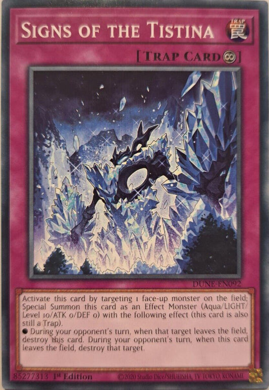 Signs Of The Tistina - DUNE-EN092 - Common - YuGiOh