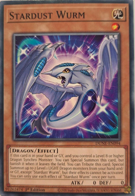 Stardust Wurm - DUNE-EN094 - Common - YuGiOh