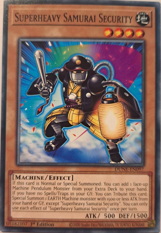 Superheavy Samurai Security - DUNE-EN097 - Common - YuGiOh