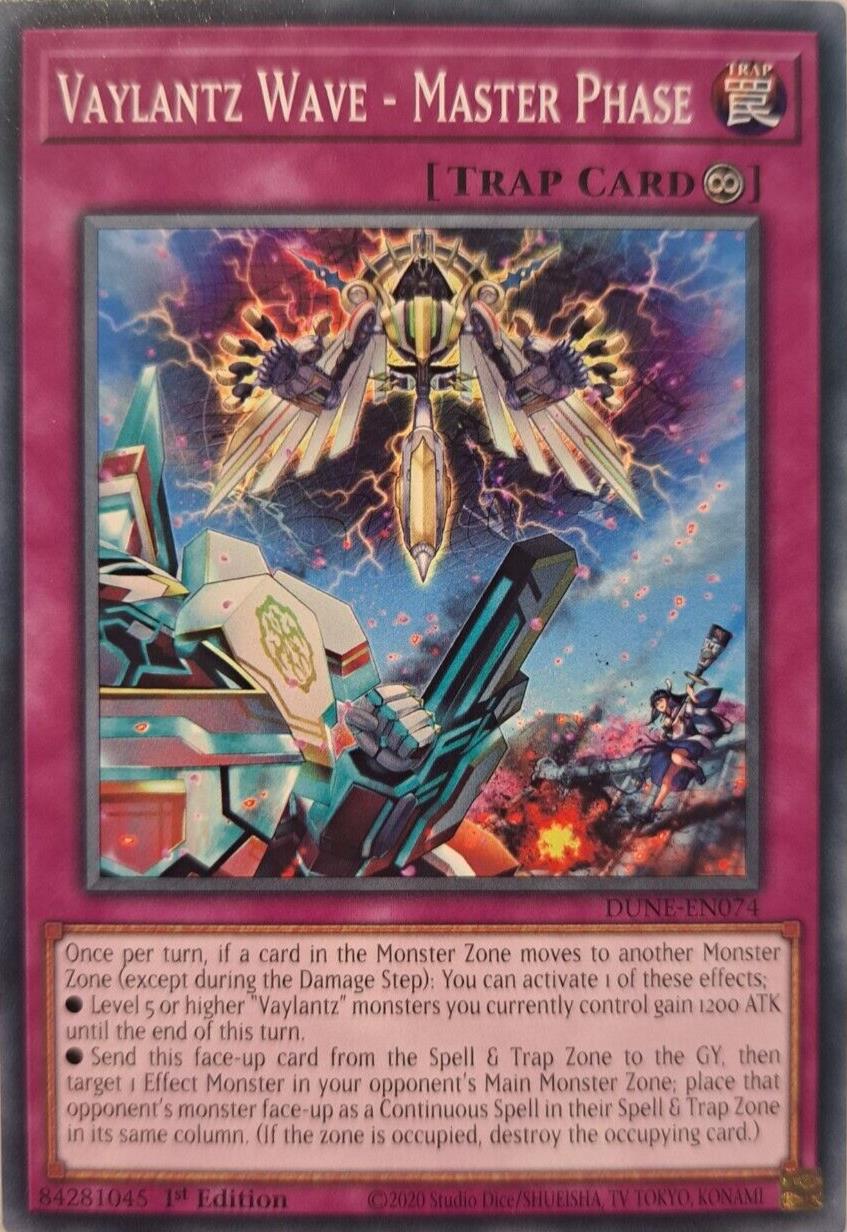 Vaylantz Wave - Master Phase - DUNE-EN074 - Common - YuGiOh