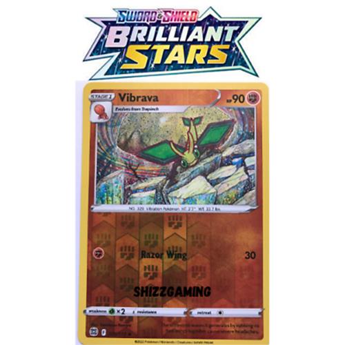 Vibrava 075/172 - Uncommon Reverse Holo - Pokémon Cards Brilliant Stars