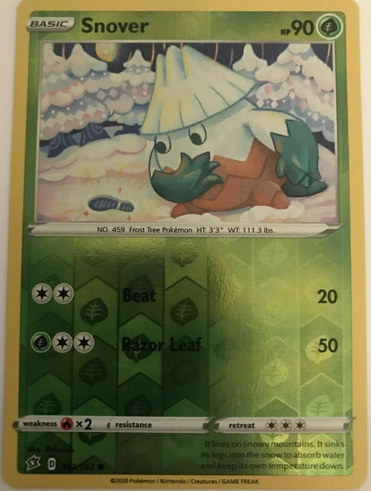Snover 012/192 - Common Reverse Holo - Sword And Shield Rebel Clash