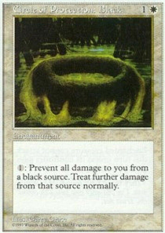 Circle of Protection: Black 5th Edition - MTG