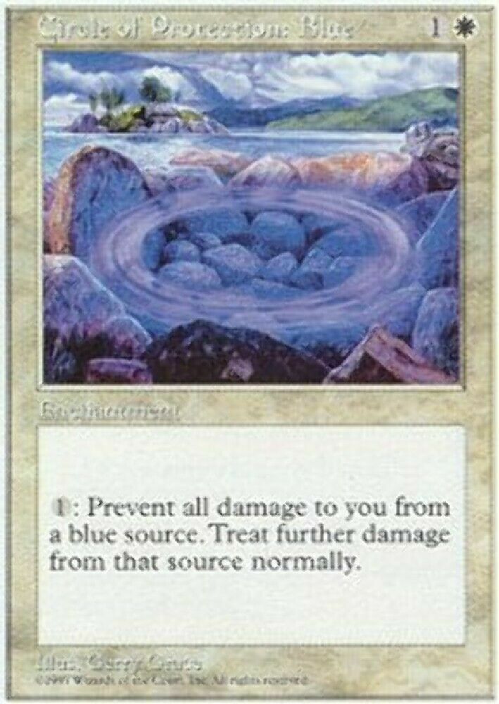 Circle of Protection: Blue 5th Edition - MTG