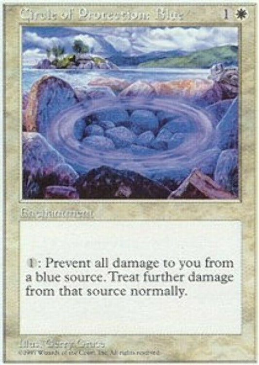 Circle of Protection: Blue 5th Edition - MTG