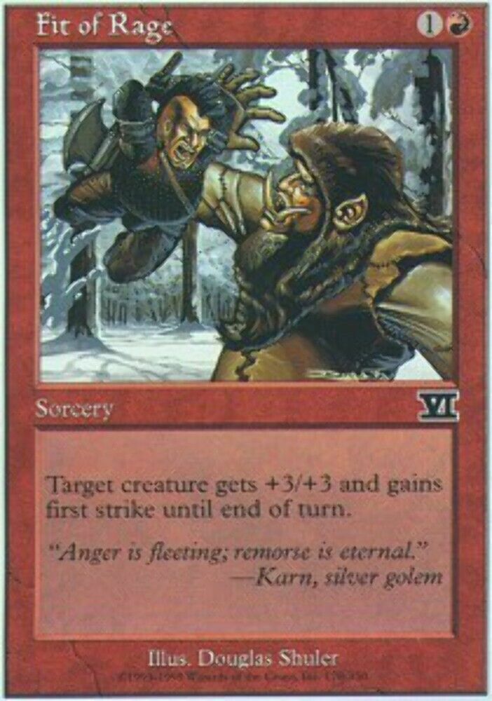 Fit of Rage 6th Edition - MTG