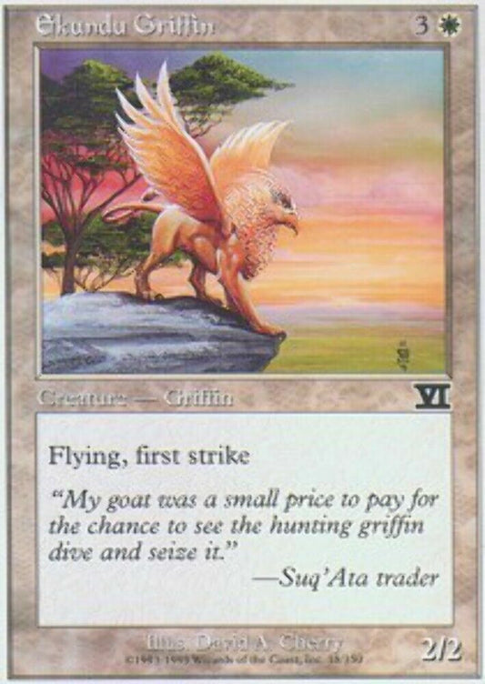 Ekundu Griffin 6th Edition - MTG