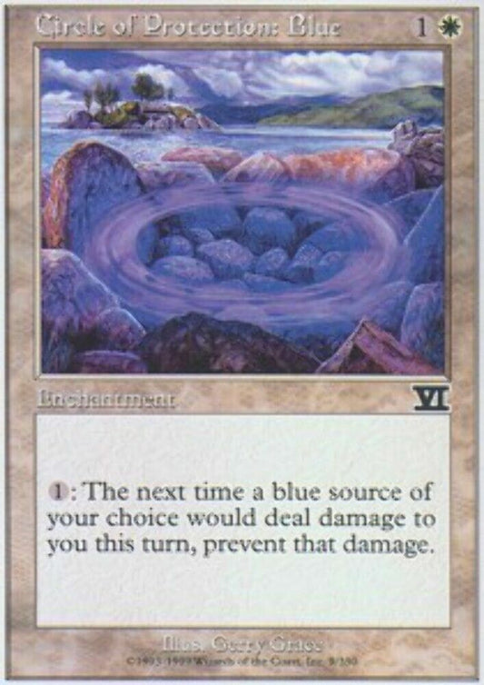 Circle of Protection: Blue 6th Edition - MTG