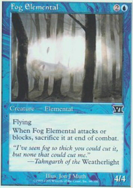 Fog Elemental 6th Edition - MTG