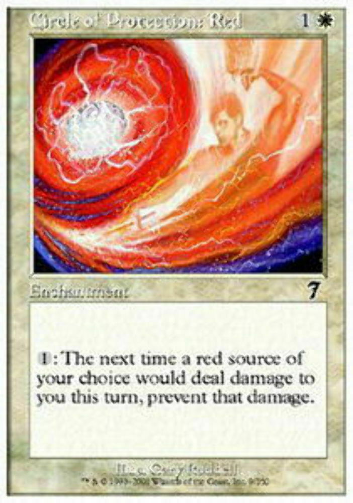 Circle of Protection: Red 7th Edition - MTG