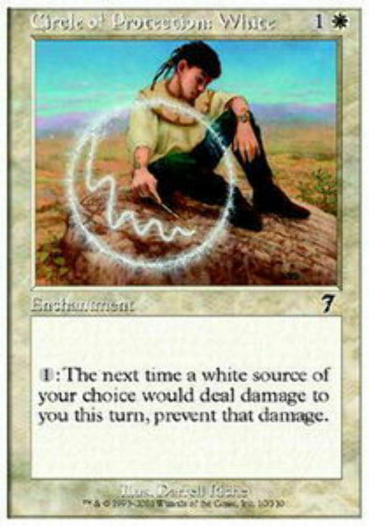 Circle of Protection: White 7th Edition - MTG