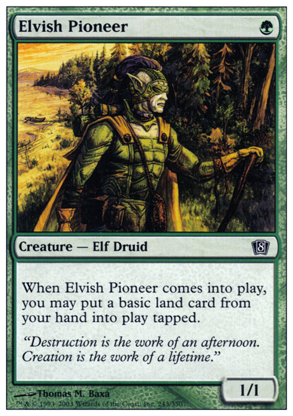 Elvish Pioneer 8th Edition - MTG