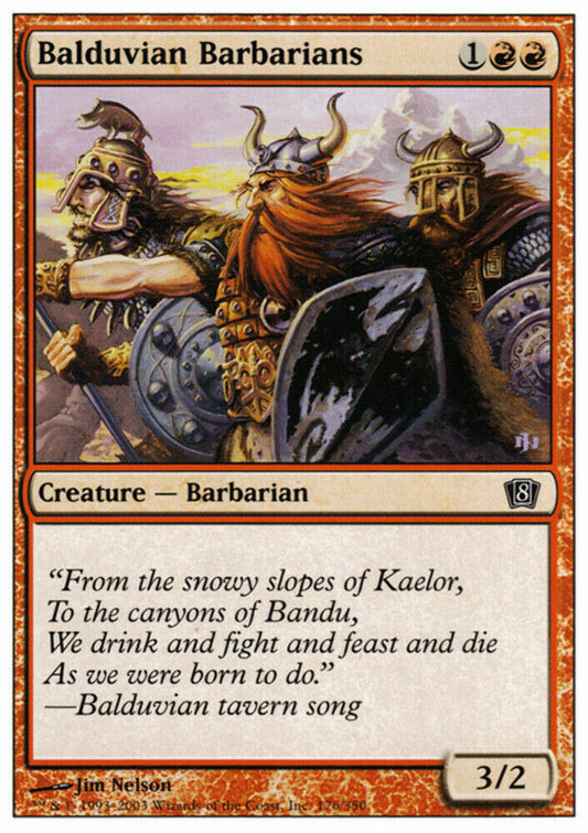 Balduvian Barbarians 8th Edition - MTG