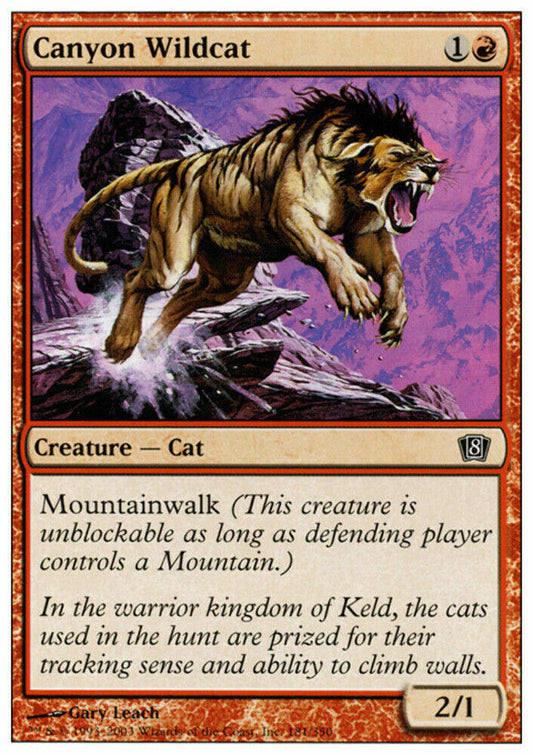 Canyon Wildcat 8th Edition - MTG