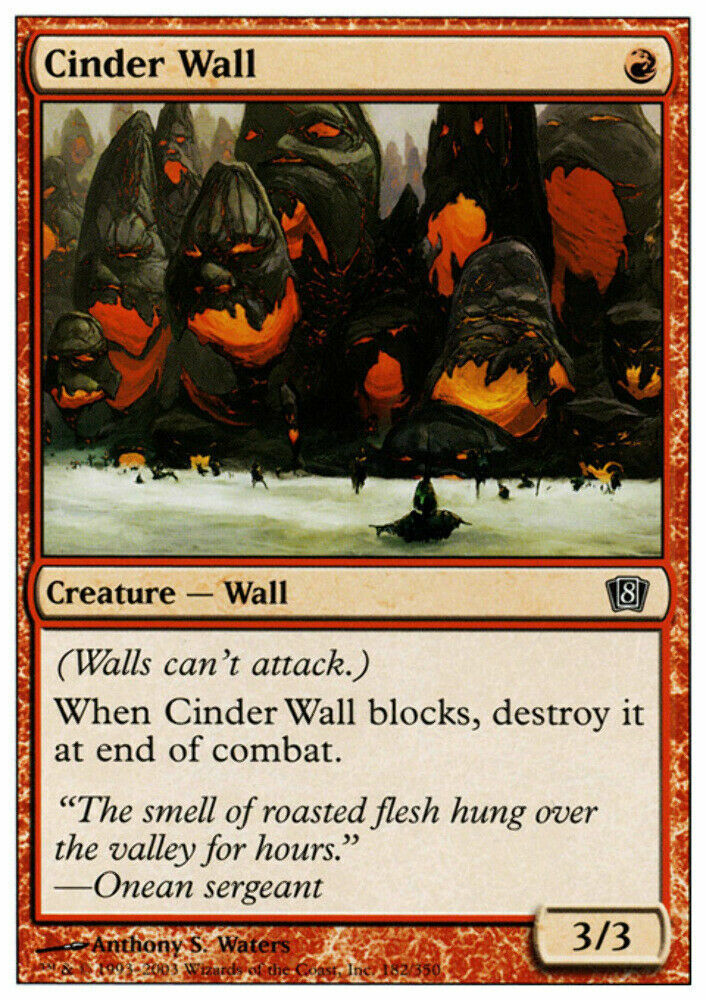 Cinder Wall 8th Edition - MTG