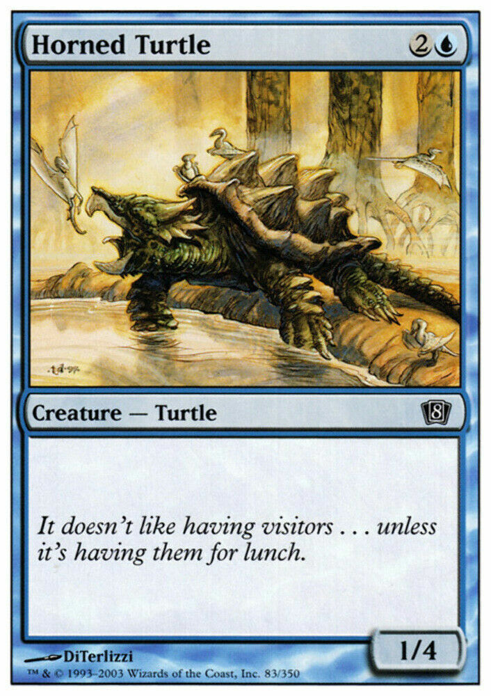 Horned Turtle 8th Edition - MTG