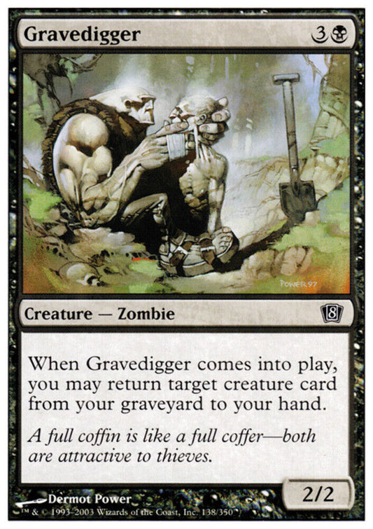 Gravedigger 8th Edition - MTG