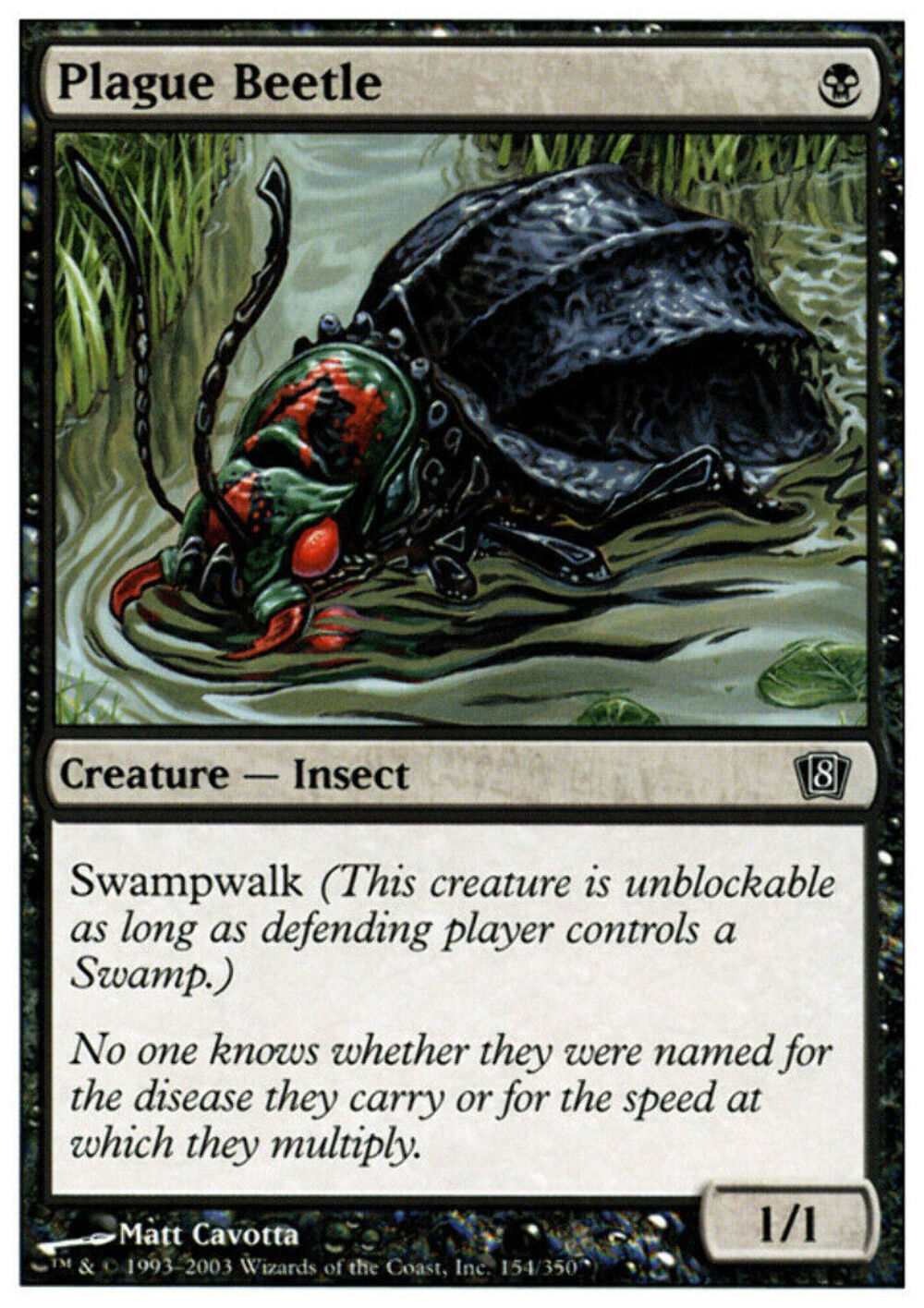 Plague Beetle 8th Edition - MTG