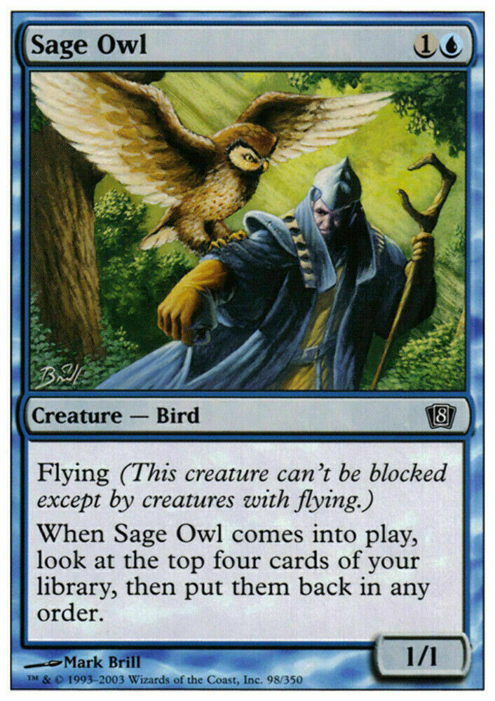 Sage Owl 8th Edition - MTG
