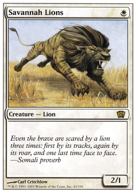 Savannah Lions - 8th Edition - MTG