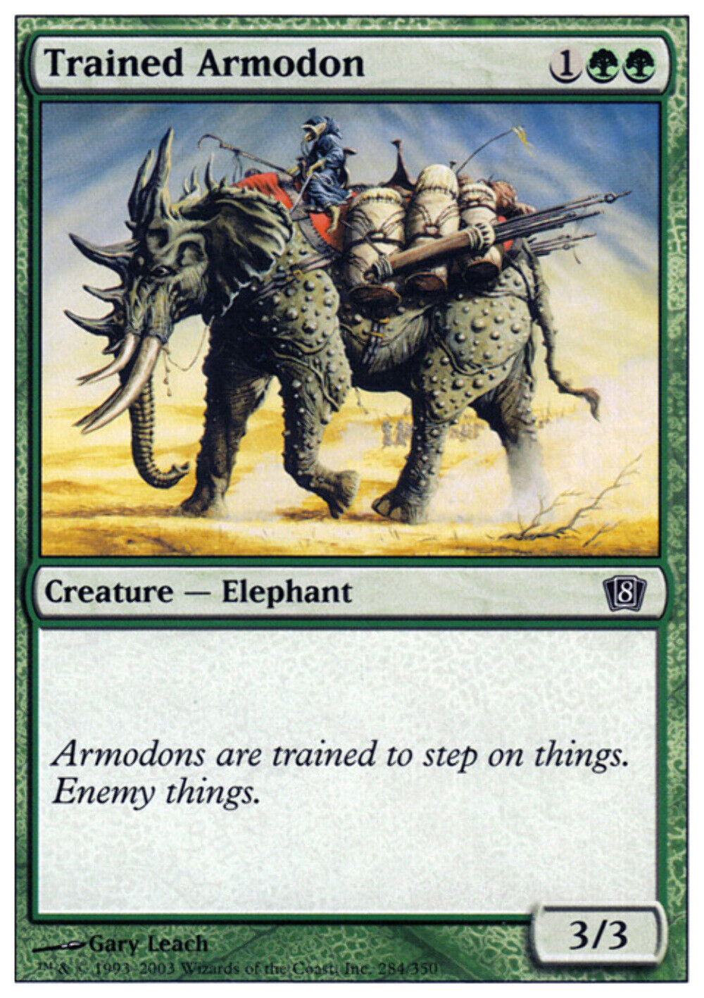 Trained Armodon 8th Edition - MTG