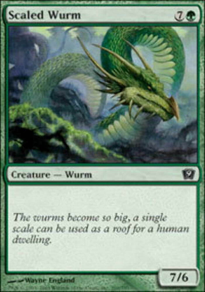 Scaled Wurm 9th Edition - MTG