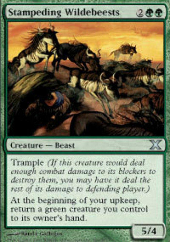 Stampeding Wildebeests 10th Edition - MTG