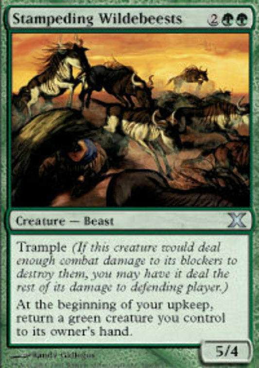 Stampeding Wildebeests 10th Edition - MTG