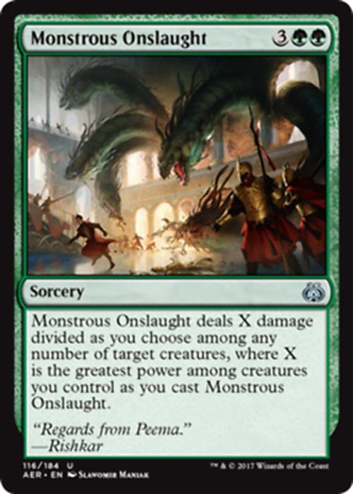 Monstrous Onslaught Aether Revolt - MTG