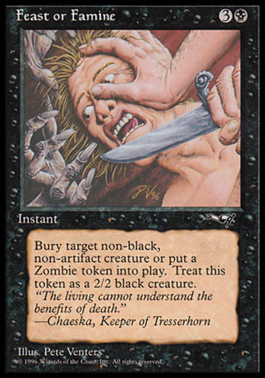Feast or Famine (Knife) Alliances - MTG