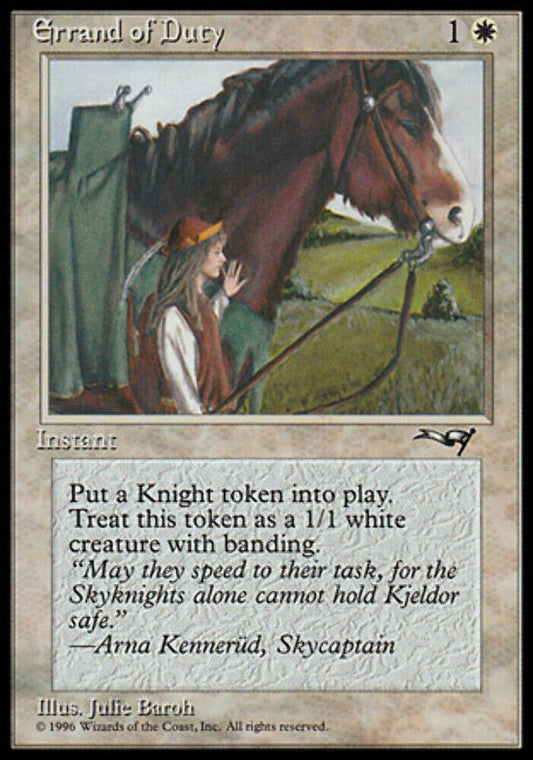 Errand of Duty (Horse) Alliances - MTG